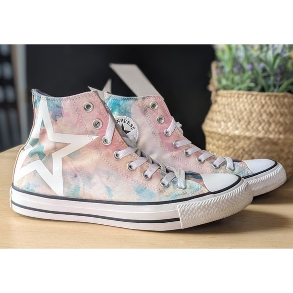 Converse Shoes - Converse Chuck Taylor All Star Washed Lilac Tie Dye High Top Sneakers Unisex